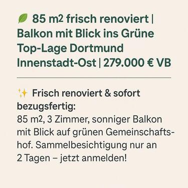Foto - Etagenwohnung zum Kaufen in Dortmund