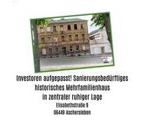 Haus zu verkaufen - 60.000,00&nbsp;EUR Kaufpreis, ca.&nbsp; 300,00&nbsp;m&sup2; in Aschersleben (PLZ: 06449)