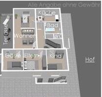 Haus mit 2 Wohnungen oder als Einfamilienhaus zu vermieten - Altenstadt