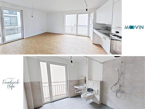 Foto - ++Rollstuhlgerechte 3-Zimmer-Wohnung mit Balkon im Neubauquartier “Großherzog Friedrich Höfe” ++