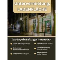 Untervermietung Ladenfläche Top Lage Leipziger Innenstadt ca.80m2