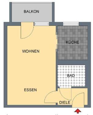 Foto - 1 Zimmer Etagenwohnung zur Miete in Weimar