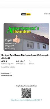 Foto - Wunderschöne Zweiraumwohnung mit Schlossblick in Allstedt