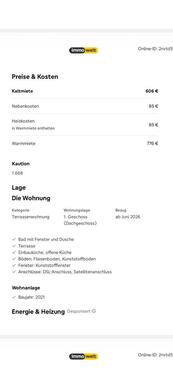 Foto - 2 Zimmer Dachgeschoßwohnung zur Miete in Allstedt