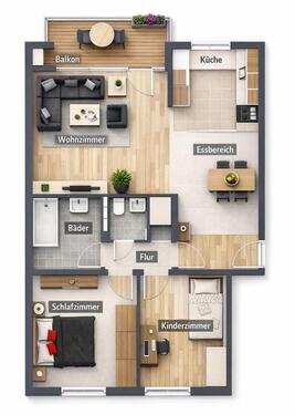 Foto - 3 Zimmer Etagenwohnung in Hattingen