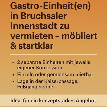 Foto - Gastro Bar Cafe Innenstadt - 1.200,00 EUR Kaltmiete,