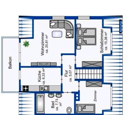 Foto - Schöne 3 Zimmer Mietwohnug 70qm
