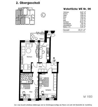 Foto - Wohnung in Gohlis - 608,00&nbsp;EUR Kaltmiete, ca.&nbsp; 81,00&nbsp;m&sup2;