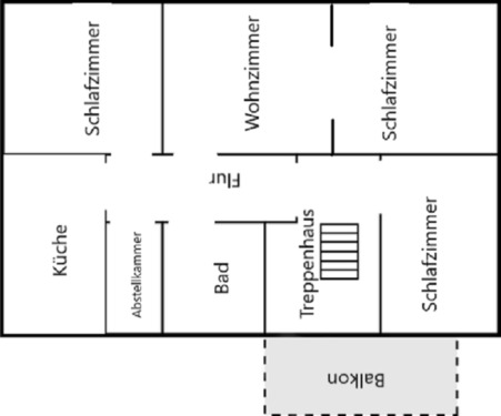 Foto - 4 Zimmer Etagenwohnung zur Miete in Waldkappel