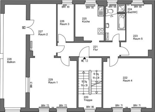 Foto - Frisch renovierte 5-Zimmer-Wohnung in grüner Gartenanlage