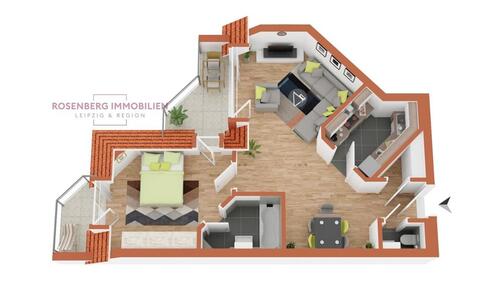 Foto - 2 Zimmer Etagenwohnung zur Miete in Leipzig