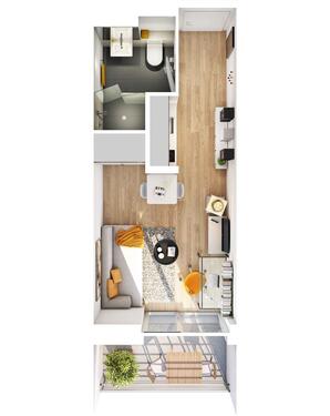 Foto - Moderne 1 - Zimmerapartment in Bardowick