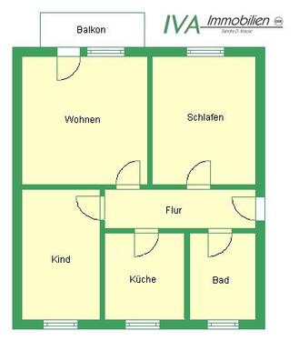 Foto - Etagenwohnung in Riesa zur Miete
