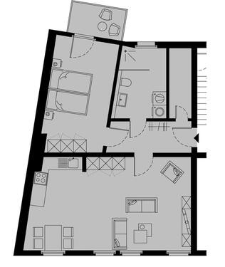 Foto - 2 Zimmer Dachgeschoßwohnung in Halle (Saale)