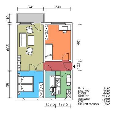 Foto - 3 Zimmer Etagenwohnung in Freital
