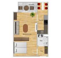 Hannover Ahlem 1,5 Zimmer 44qm Erdgeschoss Garten - Am Dornbusch