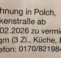 Wohnung in Polch zu vermieten - 790,00&nbsp;EUR Kaltmiete, ca.&nbsp; 85,00&nbsp;m&sup2; in Polch (PLZ: 56751)