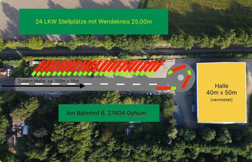 Foto - LKW Stellplätze LKW Stellplatz Container Wohnwagen Wohnmobile