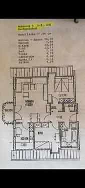 Foto - 3 Zimmer Dachgeschoßwohnung zur Miete in Vohenstrauß