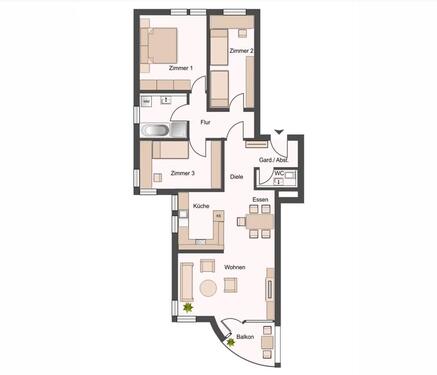 Foto - Etagenwohnung in Crailsheim zur Miete