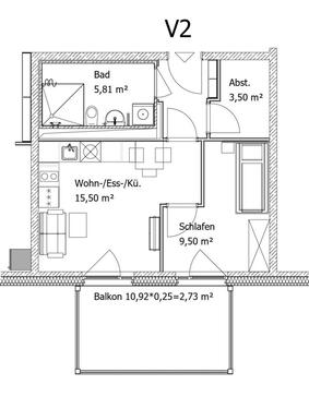 Foto - Wohnung in Denkendorf zu vermieten ( Neubau )
