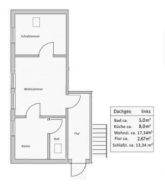 Foto - Frische renovierte 2-Raum-DG Wohnung in Neuwürschnitz