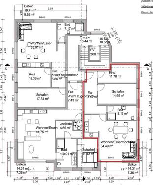 Foto - Neubau 3-Zimmer-Wohnung, 90 m² – Erstbezug ab Aug.Sep. 2026