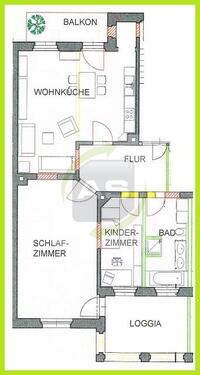 Foto - 3 Zimmer Erdgeschoßwohnung zur Miete in Crimmitschau