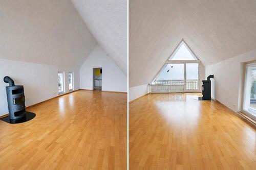 Foto - Großzügige Dachgeschosswohnung mit Balkon & Kamin