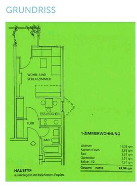 Foto - gemütliche 1-Zimmerwohnung in Stuttgart-Möhringen