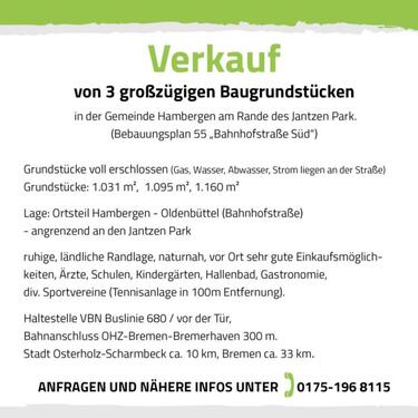 Foto - Grundstück zur Miete in Hambergen