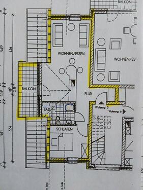 Foto - Rees, 2 Zimmer Dachgeschosswohnung