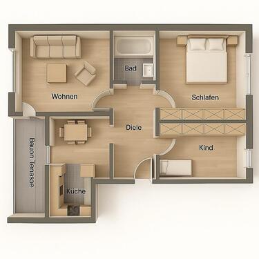 Foto - 3,5 Zi. Wohnung in zentraler Lage - Provisions frei