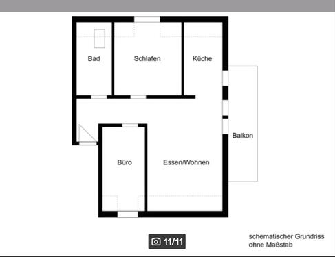 Foto - Helle 3-Zimmer-Wohnung mit Panoramablick
