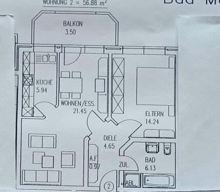 Foto - 2 Zimmer Erdgeschoßwohnung zum Kaufen in Horn-Bad Meinberg