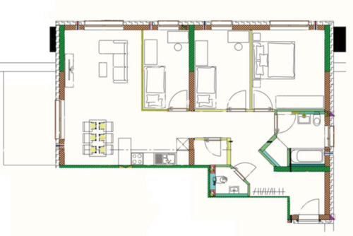 Foto - Neue Helle 3,5-Zimmer-Wohnung + TG + Küche + Terassse in MGH