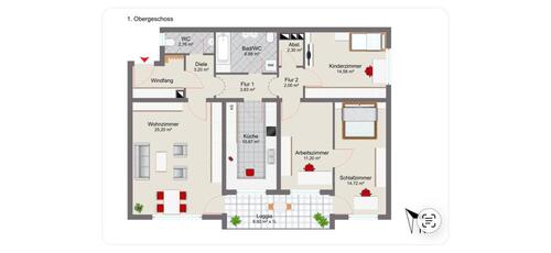 Foto - Etagenwohnung in Selb zur Miete