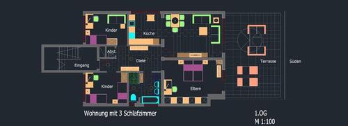 Foto - Stadtmitte, 4,5 Zimmer, kompl. renoviert, grosser Balkon, hell