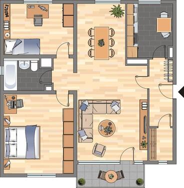 Foto - 3.5 Zimmer Erdgeschoßwohnung zur Miete in Hagen