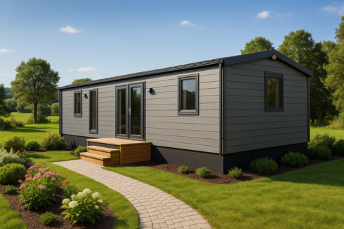 Foto - Tinyhaus Tinyhouse Fertighaus Mobilheim Wohnhaus 50m² groß, voll ausgestattet, winterfest isoliert für 8 Personen