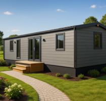Tinyhaus Tinyhouse Fertighaus Mobilheim Wohnhaus 50m² groß, voll ausgestattet, winterfest isoliert für 8 Personen - Deggendorf