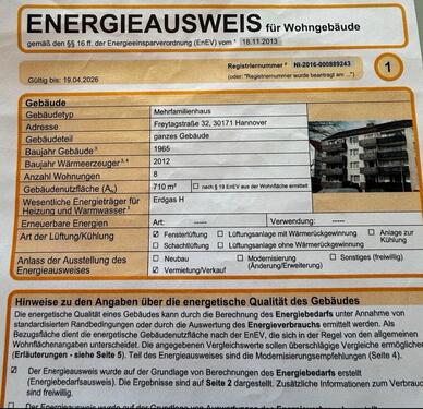 Foto - 1.5 Zimmer Etagenwohnung in Hannover