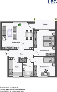 Foto - Etagenwohnung zur Miete in Hamm