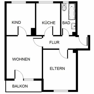 Foto - 3 Zimmer Etagenwohnung in Gelsenkirchen
