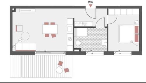 Foto - Mietkauf - Attraktive 2-Zimmer Wohnung mit Balkon und Carport
