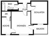 Foto - Auf gute Nachbarschaft! - 2-Zi.-Wohnung in Stadtlage (WBS)