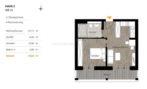 Foto - 2 Zimmer Etagenwohnung zur Miete in Chemnitz