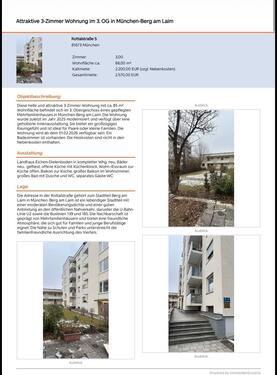 Foto - 3 Zimmer Erdgeschoßwohnung zur Miete in München