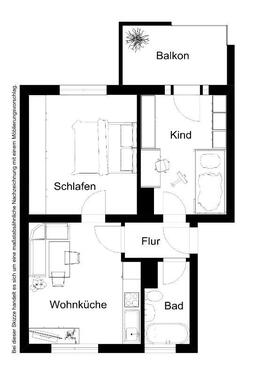 Foto - 2 Zimmer Etagenwohnung zur Miete in Düsseldorf