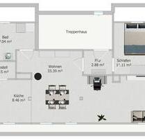 2,5 Zimmer DG Wohnung ca. 60qm in Dottingen - Münsingen